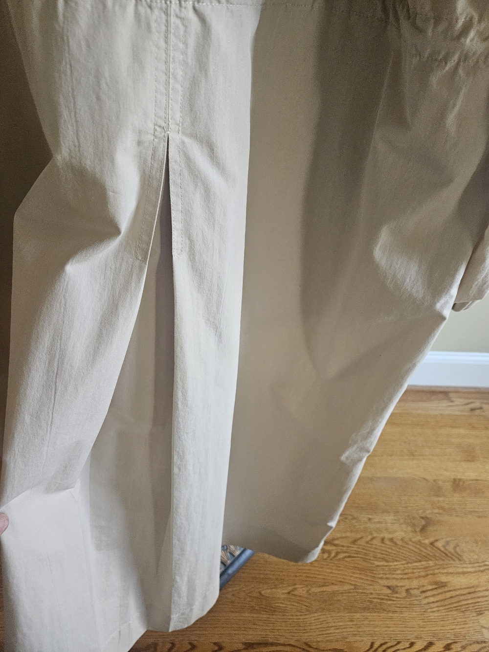 Free People Neutral Beige Longline Trench Coat - Picture 11 of 17